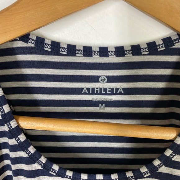 Athleta Stripe Essence Low Tank Top Medium - Picture 2 of 6